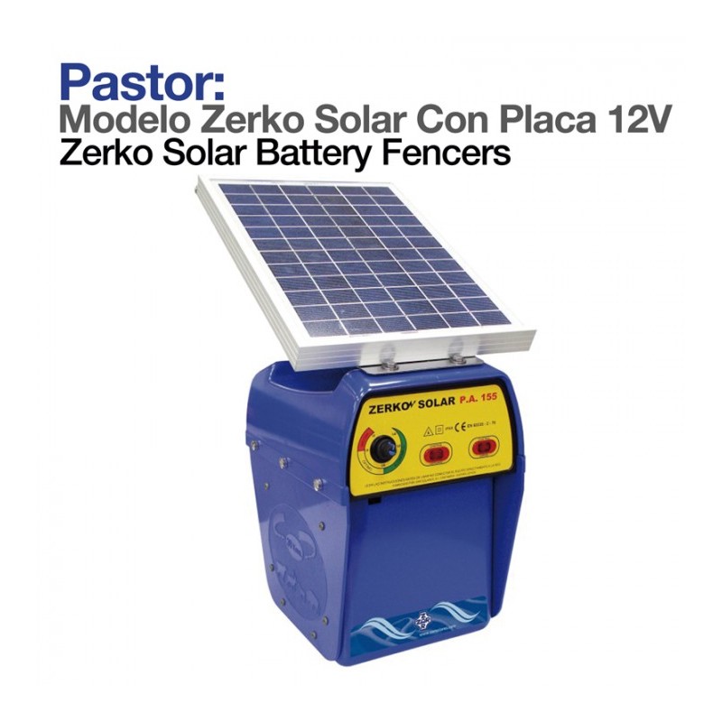 Pastor eléctrico solar Llampec MODELO 50S para equino, porcino, bovino y  animales salvajes
