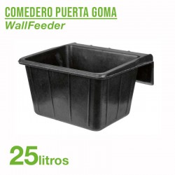 Comedero puerta goma para caballos